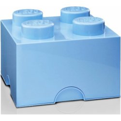 LEGO® úložný box 25 x 25 x 18 cm světle modrá