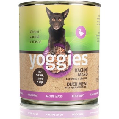 Yoggies Kachní maso s hruškou a jáhlami 0,8 kg