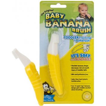 Baby Banana Brush První kartáček žlutý banán
