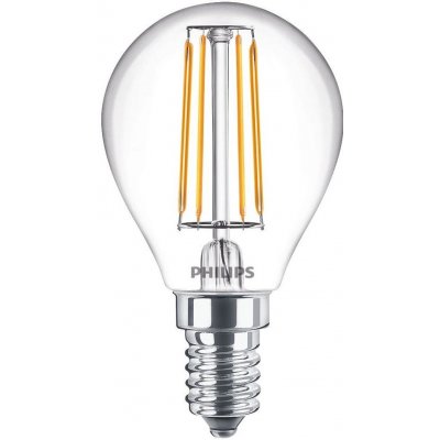 Philips LED Stmívatelná žárovka VINTAGE P45 E14/4,5W/230V 4000K P5018 – Zboží Živě