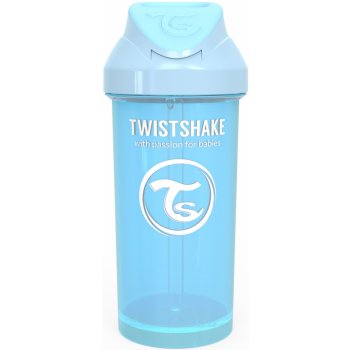 Twistshake Straw Cup pastelově modrá 360 ml