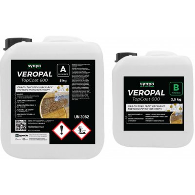 Synpo Veropal Top Coat 600 epoxidová pryskyřice povrchová 7,5 kg – Hledejceny.cz
