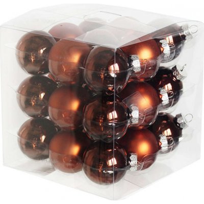 KLIA Koule sklo 2cm 27ks hnědá – Zboží Mobilmania