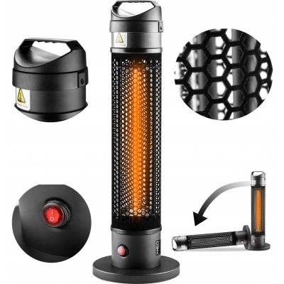 NEO TOOLS 90-035 electric space heater Infrared Indoor & outdoor 1000 W Black – Zbozi.Blesk.cz