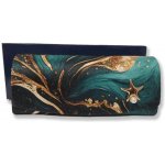 Feba dámské luxusní pouzdro na brýle s utěrkou tyrkysové 800264 – Zboží Dáma