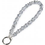 Přívěsek na mobil ze skleněných korálků modrá jemná 1ks – Zboží Živě