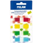 MILAN Záložka lepící MILAN PVC 45x12 mm 4 barvy (140 ks) – Hledejceny.cz