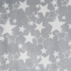 ESITO Dětská deka jednoduchá Hvězdička šedá