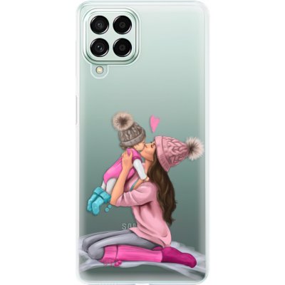 Pouzdro iSaprio - Kissing Mom - Brunette and Girl - Samsung Galaxy M53 5G