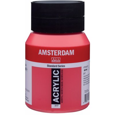 Amsterdam Standard akrylová barva 317 Transparent Red Medium 250 ml – Hledejceny.cz