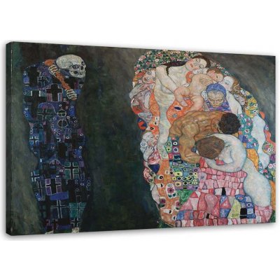 Gario Obraz na plátně Život a smrt - Gustav Klimt, reprodukce Rozměry: 60 x 40 cm – Zboží Mobilmania