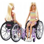 Barbie Modelka na invalidním vozíku v kostkovaném overalu – Zboží Dáma