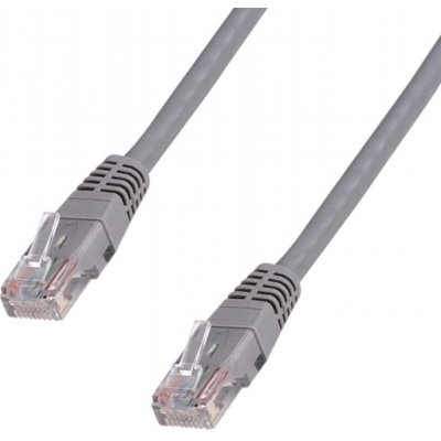 Datacom 1571 Patch UTP, cat.5e, RJ45, křížený, 15m, šedý – Zboží Živě