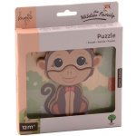 Jouéco the Wildies Family dřevěné mini puzzle Tiger – Zboží Dáma
