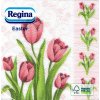 Ubrousky Regina Velikonoční papírové ubrousky Tulipány 1V 20ks 33x33cm