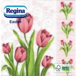 Regina Velikonoční papírové ubrousky Tulipány 1V 20ks 33x33cm