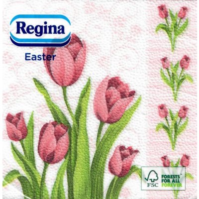 Regina Velikonoční papírové ubrousky Tulipány 1V 20ks 33x33cm – Zboží Mobilmania