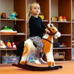 Aga4Kids Houpací koník světle hnědý – Hledejceny.cz