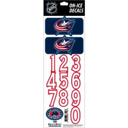 Sportstape ALL IN ONE HELMET DECALS - COLUMBUS BLUE JACKETS - DARK HELMET