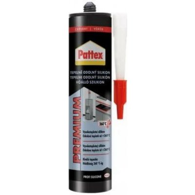 Pattex Tepelně odolný silikon 280 ml červená – Hledejceny.cz