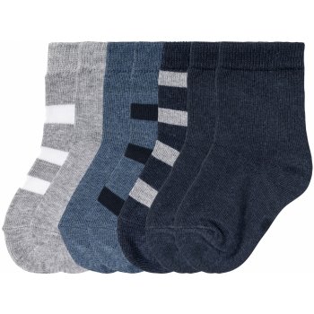 Lupilu Chlapecké nízké ponožky s BIO bavlnou, 7 párů šedá / modrá / námořnická modrá