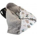 Bomimi Zavinovací deka do autosedačky minky pojízdná zoo šedá – Sleviste.cz