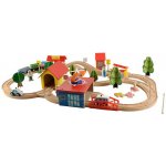 RAILWAY 6158 Dřevěná železnice 69 dílů – Zboží Dáma
