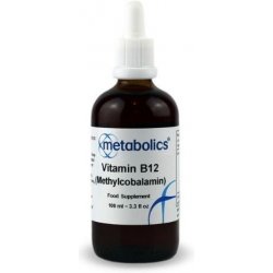 Metabolics B12 Tekutý vitamín B12 Methylcobalamin vegan kapky 100 ml