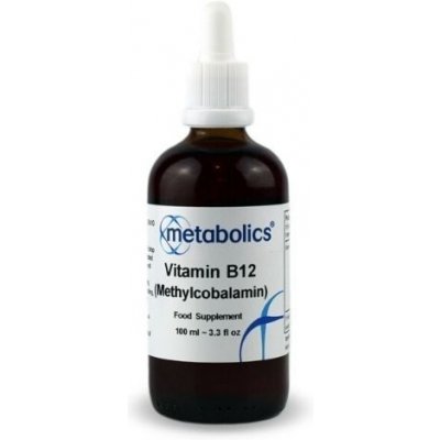 Metabolics B12 Tekutý vitamín B12 Methylcobalamin vegan kapky 100 ml