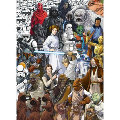 Komar 4-4111 Fototapeta Disney Star Wars Classic Cartoon Collage rozměr š. 184 x v. 254 cm – Zboží Mobilmania