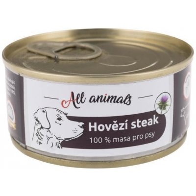 All Animals DOG hovězí steak 100g