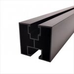 Sapro FVE Černý hliníkový montážní H profil 40x40mm 2,4m pro M10 hlavu FVEA2400BLACK – Zbozi.Blesk.cz