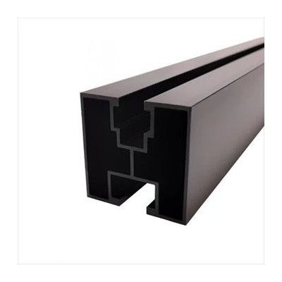 Sapro FVE Černý hliníkový montážní H profil 40x40mm 2,4m pro M10 hlavu FVEA2400BLACK – Zbozi.Blesk.cz
