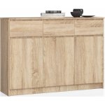 Ak furniture Karolína 140 cm 3 skříňky a 3 šuplíky – Hledejceny.cz