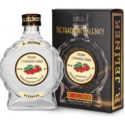 R. Jelínek Palenka z Červeného Jeřábu 42% 0,2 l (holá láhev) – Zboží Dáma