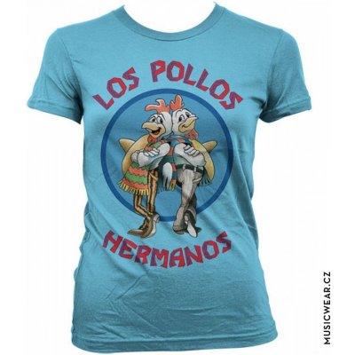 Breaking Bad tričko Los Pollos Hermanos Skyblue Girly dámské – Zboží Dáma