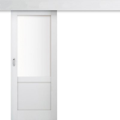 Invado Posuvné dveře na stěnu Bianco Neve 2 Bílá 80 x 197 cm