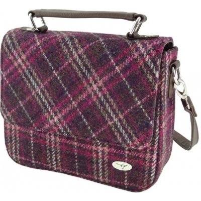 Kabelka Thurso Harris Tweed Purple Check