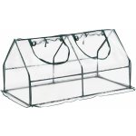 en.casa Mini skleník Laubach 120x60x60cm Transparentní – HobbyKompas.cz