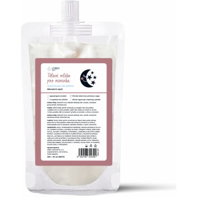 Lobey Baby Náhradní náplň Tělové mléko pro miminka 200 ml + 20 ml GRATIS – Zboží Dáma