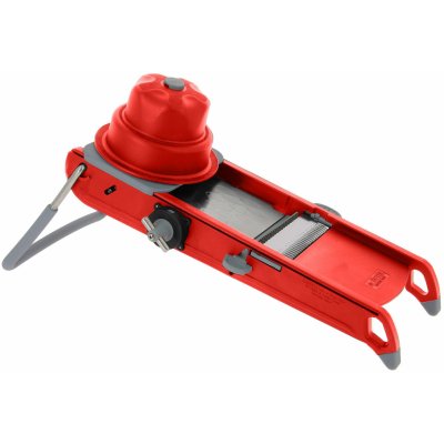 Kráječ de Buyer, 2015.43 SWING PLUS, nerezová ocel, regulace tloušťky řezu, ergonomický a bezpečný držák, protiskluzové nohy – Zboží Mobilmania