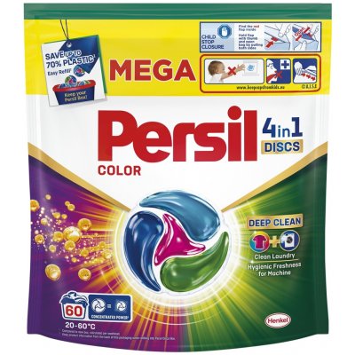 Persil Discs 4v1 Deep Clean Color Prací kapsle na barevné prádlo 60 PD – Zboží Mobilmania
