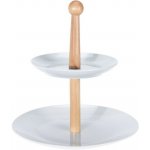 Etažér na cukroví porcelánový 2 patra – Sleviste.cz
