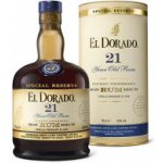 El Dorado Finest Demerara SPECIAL Reserve Rum 21y 43% 0,7 l (tuba)