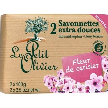 Le Petit Olivier mýdlo Třešňový květ 2 x 100 g