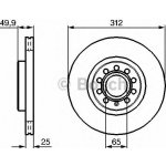 Brzdový kotouč Bosch 0 986 479 058 přední levý nebo pravý | Zboží Auto