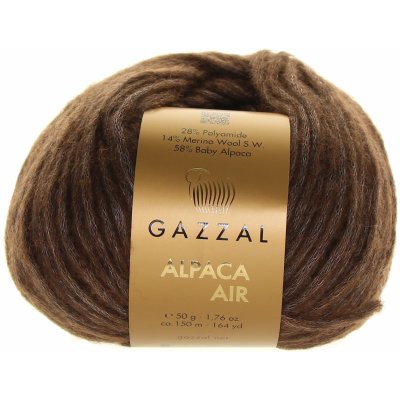 Gazzal Alpaca Air 77 tmavě hnědá melange – Zboží Mobilmania