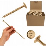 Tesařské vruty do dřeva 8x260 mm TORX talířové 50 ks Azmet WCT-08260 – Hledejceny.cz