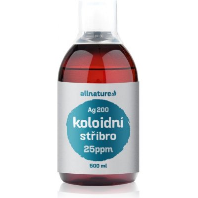 Allnature Koloidní stříbro Ag200 25ppm 500 ml – Zbozi.Blesk.cz