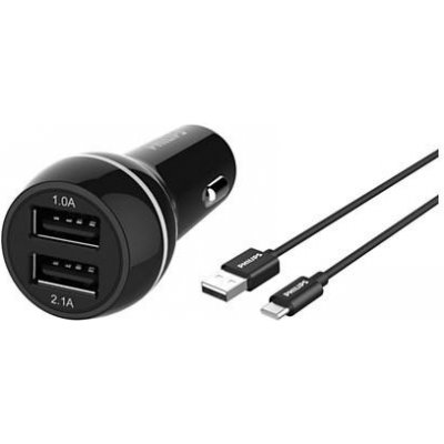 Autonabíječka Philips (DLP2357A/10) 2x USB / 3.1A USB-C (DLP2357A/10) – Hledejceny.cz